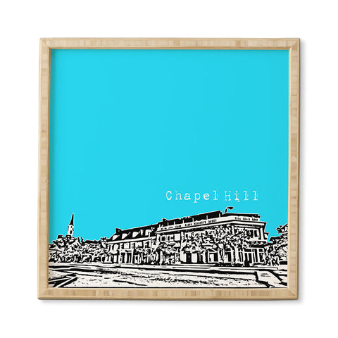 Bird Ave Chapel Hill Blue Framed Wall Art