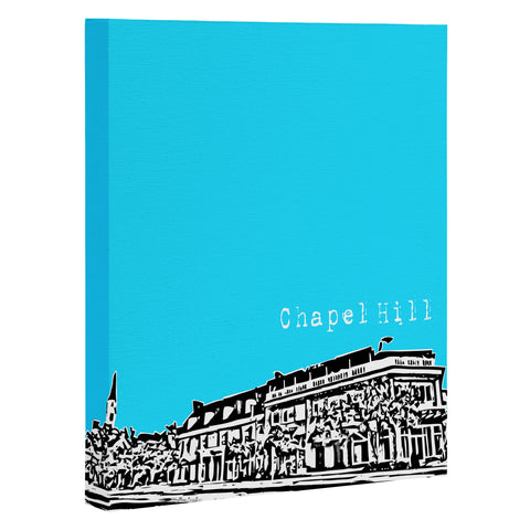 Bird Ave Chapel Hill Blue Art Canvas