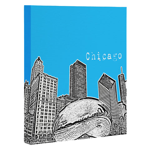 Bird Ave Chicago Illinois Blue Art Canvas