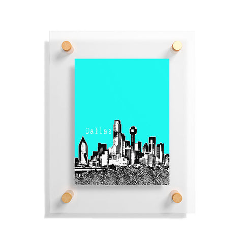 Bird Ave Dallas Aqua Floating Acrylic Print