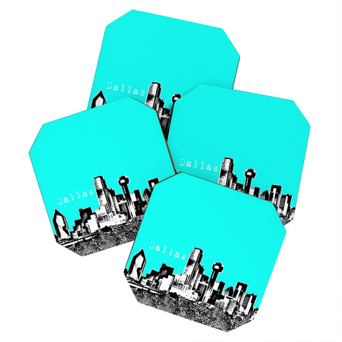 Bird Ave Dallas Aqua Coaster Set