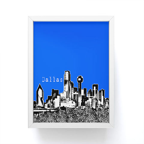 Bird Ave Dallas Royal Framed Mini Art Print