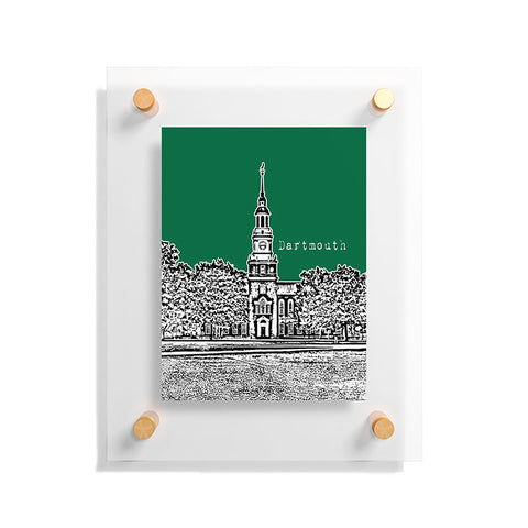 Bird Ave Dartmouth College Green Floating Acrylic Print