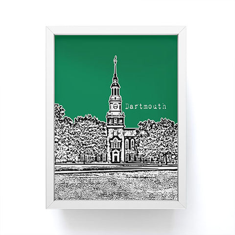 Bird Ave Dartmouth College Green Framed Mini Art Print
