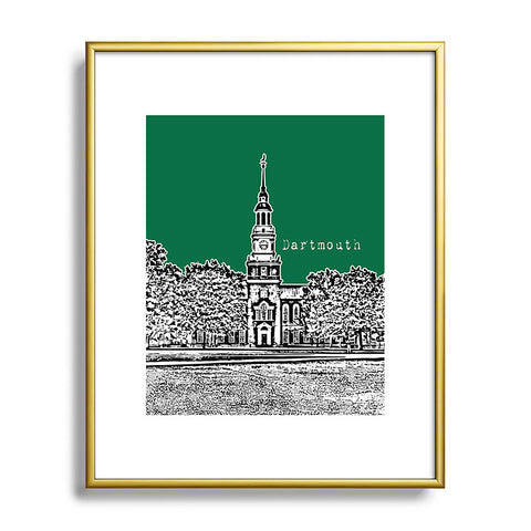 Bird Ave Dartmouth College Green Metal Framed Art Print