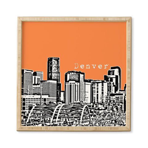 Bird Ave Denver Orange Framed Wall Art