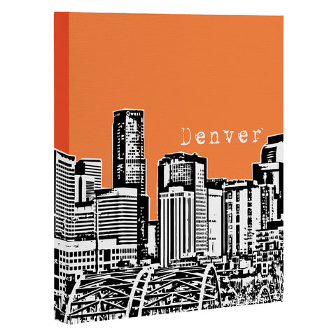 Bird Ave Denver Orange Art Canvas