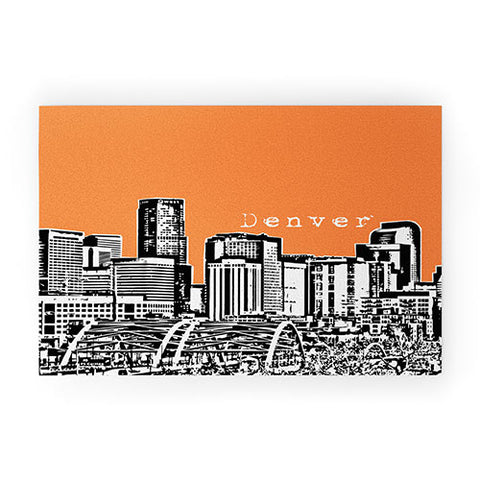 Bird Ave Denver Orange Welcome Mat