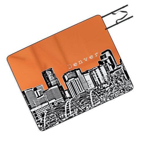 Bird Ave Denver Orange Picnic Blanket