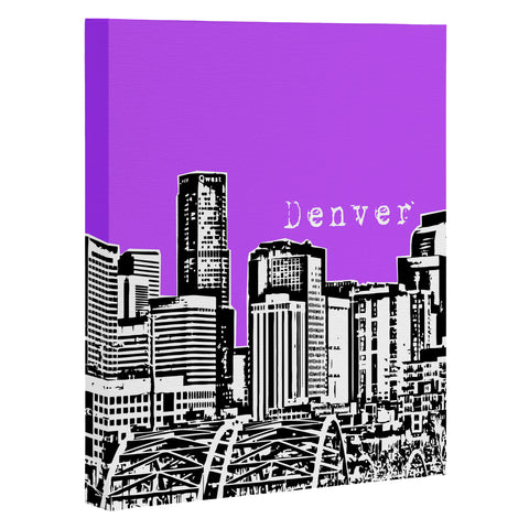 Bird Ave Denver Purple Art Canvas
