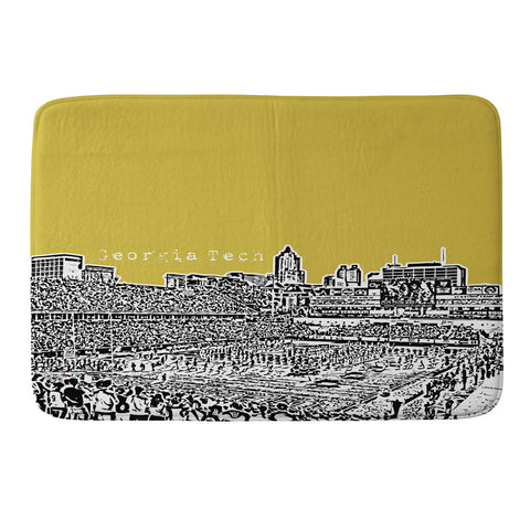 Bird Ave Georgia Tech Yellow Memory Foam Bath Mat