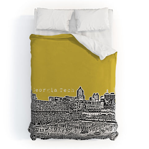 Bird Ave Georgia Tech Yellow Duvet Cover