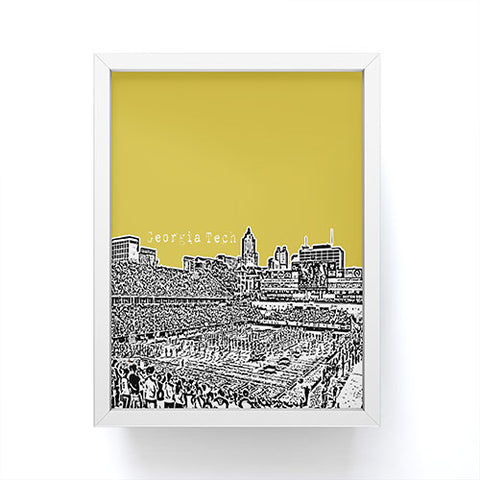 Bird Ave Georgia Tech Yellow Framed Mini Art Print
