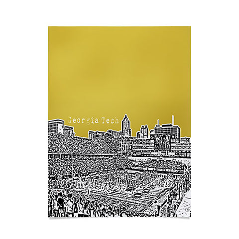Bird Ave Georgia Tech Yellow Poster