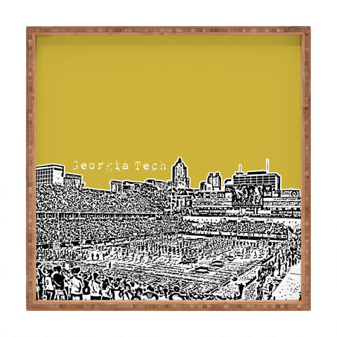 Bird Ave Georgia Tech Yellow Square Tray