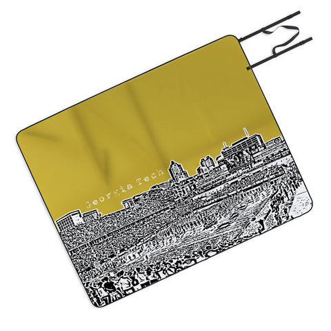 Bird Ave Georgia Tech Yellow Picnic Blanket