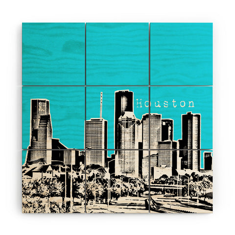 Bird Ave Houston Sky Wood Wall Mural