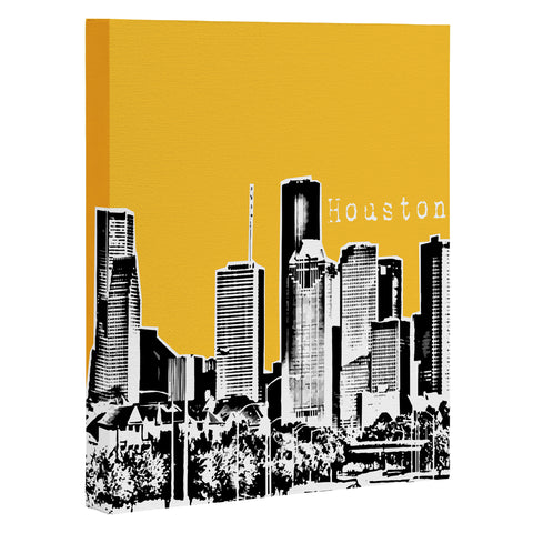 Bird Ave Houston Yellow Art Canvas
