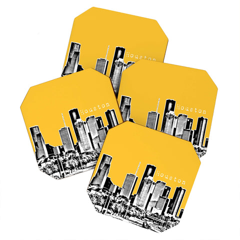 Bird Ave Houston Yellow Coaster Set