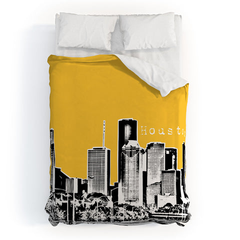 Bird Ave Houston Yellow Duvet Cover