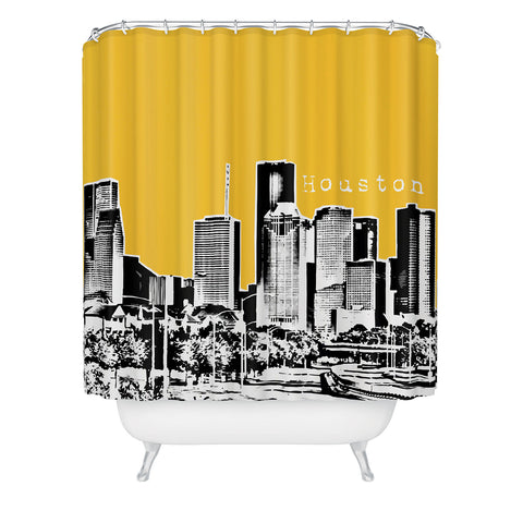 Bird Ave Houston Yellow Shower Curtain