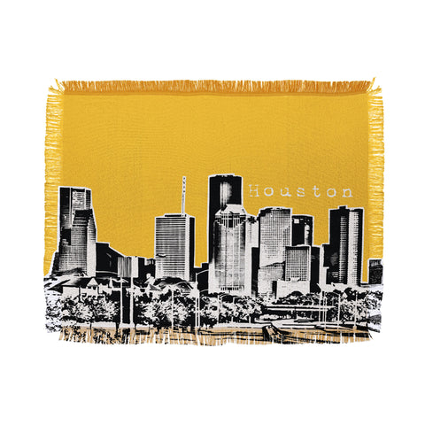 Bird Ave Houston Yellow Throw Blanket