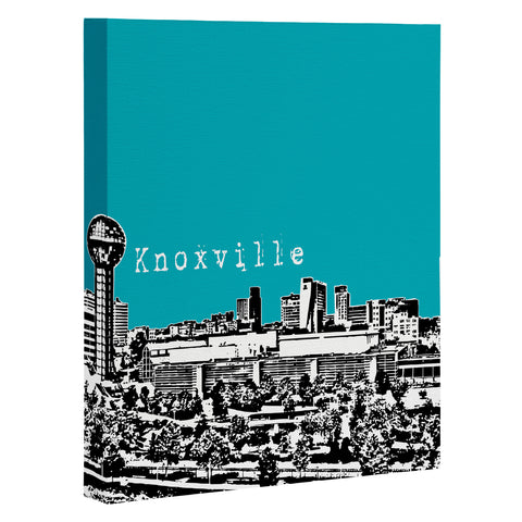 Bird Ave Knoxville Aqua Art Canvas