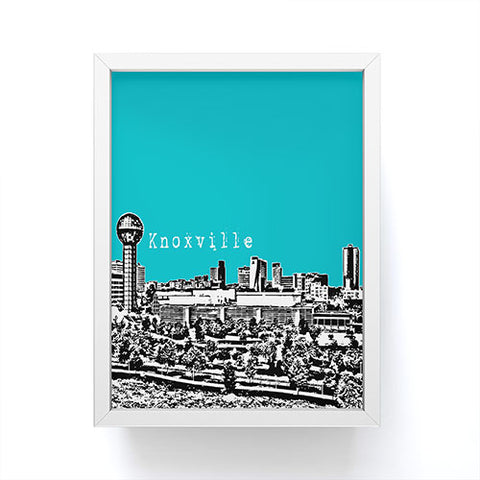 Bird Ave Knoxville Aqua Framed Mini Art Print