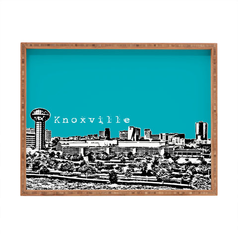Bird Ave Knoxville Aqua Rectangular Tray