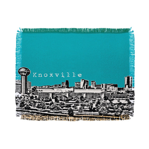 Bird Ave Knoxville Aqua Throw Blanket