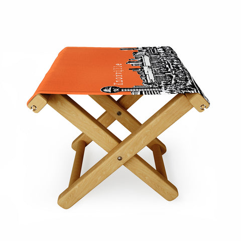 Bird Ave Knoxville Orange Folding Stool