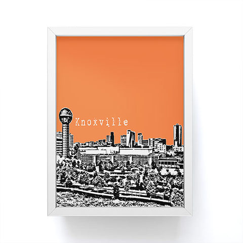 Bird Ave Knoxville Orange Framed Mini Art Print