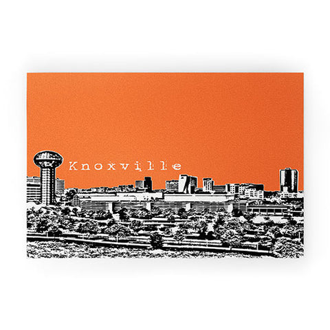 Bird Ave Knoxville Orange Welcome Mat