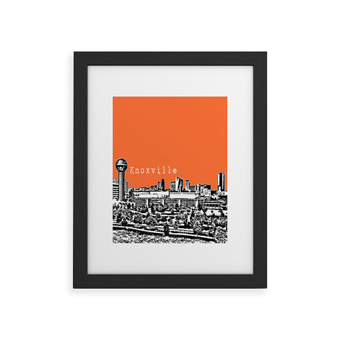 Bird Ave Knoxville Orange Framed Art Print