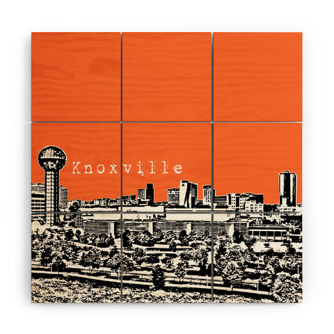 Bird Ave Knoxville Orange Wood Wall Mural