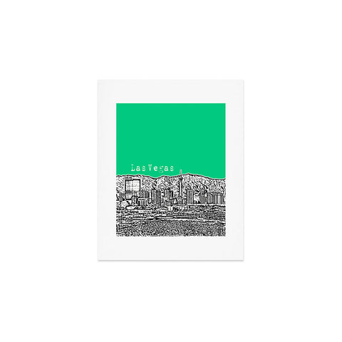 Bird Ave Las Vegas Green Art Print