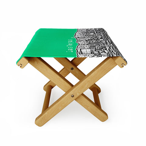 Bird Ave Las Vegas Green Folding Stool