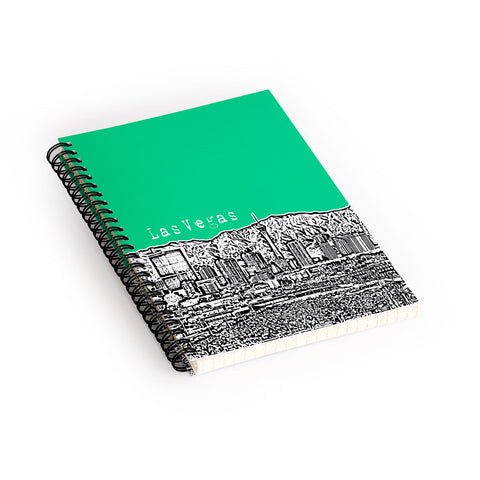 Bird Ave Las Vegas Green Spiral Notebook