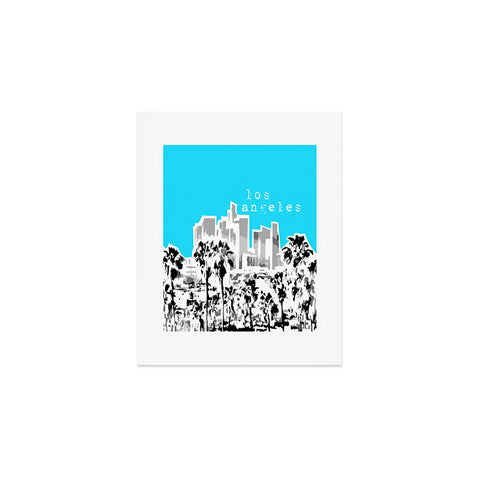 Bird Ave Los Angeles Aqua Art Print
