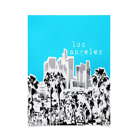 Bird Ave Los Angeles Aqua Poster