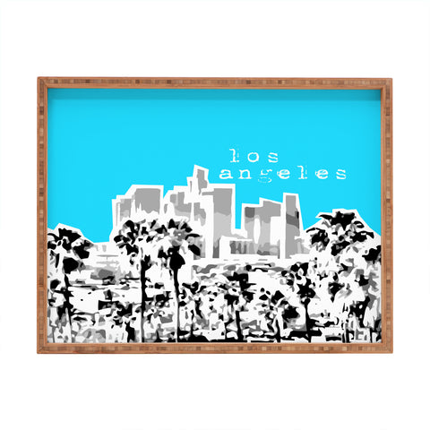 Bird Ave Los Angeles Aqua Rectangular Tray