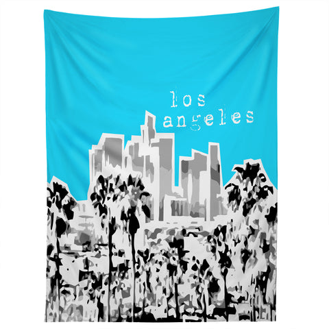 Bird Ave Los Angeles Aqua Tapestry