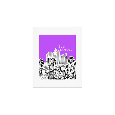 Bird Ave Los Angeles Purple Art Print