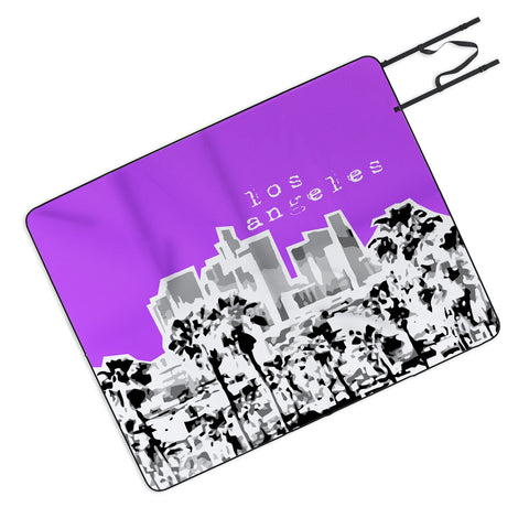 Bird Ave Los Angeles Purple Picnic Blanket