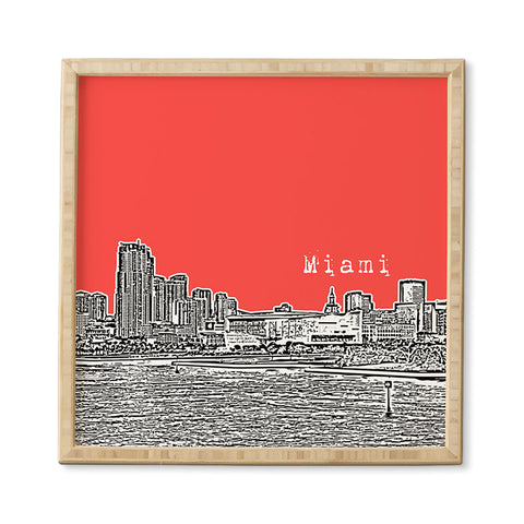 Bird Ave Miami Red Framed Wall Art