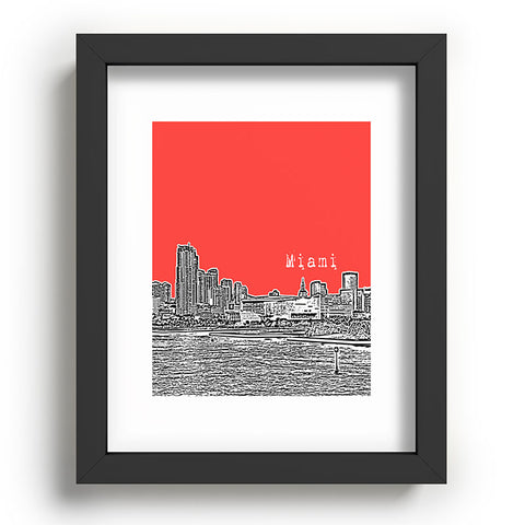 Bird Ave Miami Red Recessed Framing Rectangle