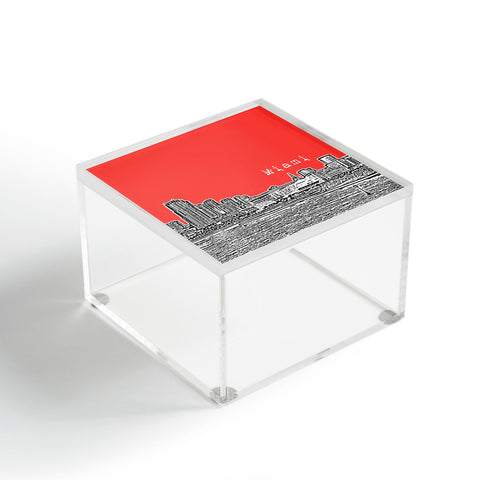 Bird Ave Miami Red Acrylic Box