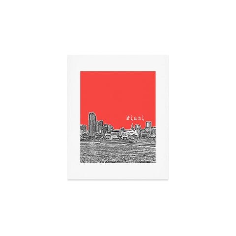 Bird Ave Miami Red Art Print