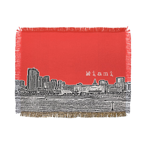 Bird Ave Miami Red Throw Blanket