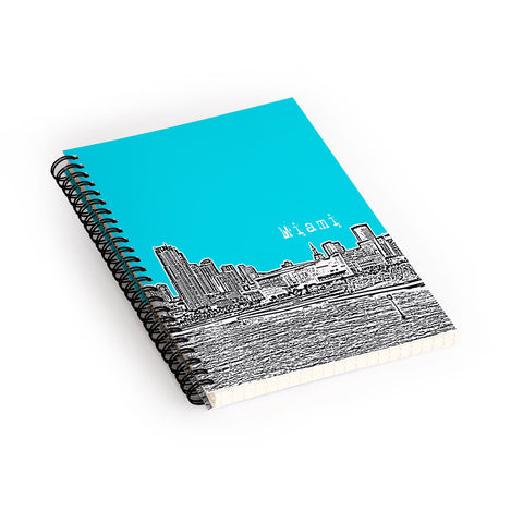 Bird Ave Miami Teal Spiral Notebook